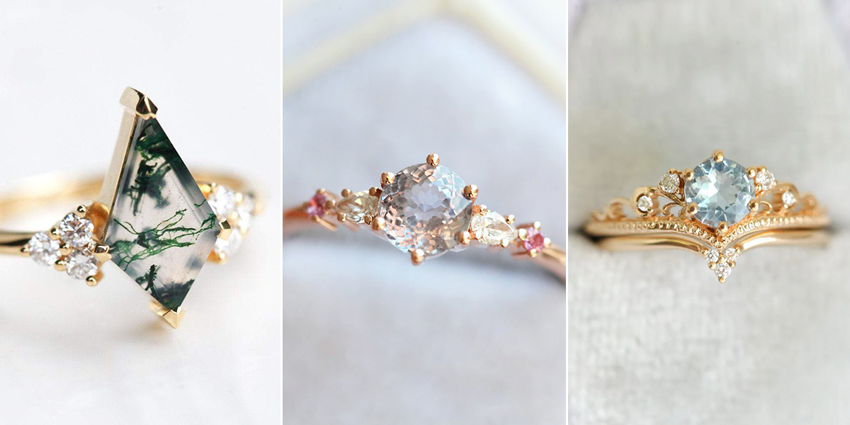 Gemstone Engagement Rings