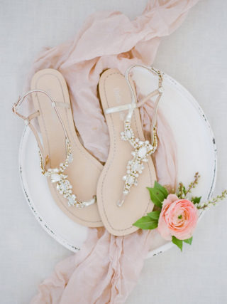 Beach wedding sandals