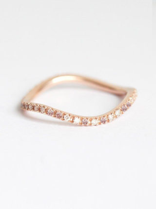 Curvy Stackable Eternity Diamond Ring