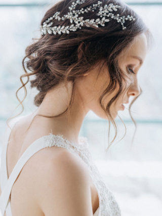 Polina Pearl Rhinestone Headpiece