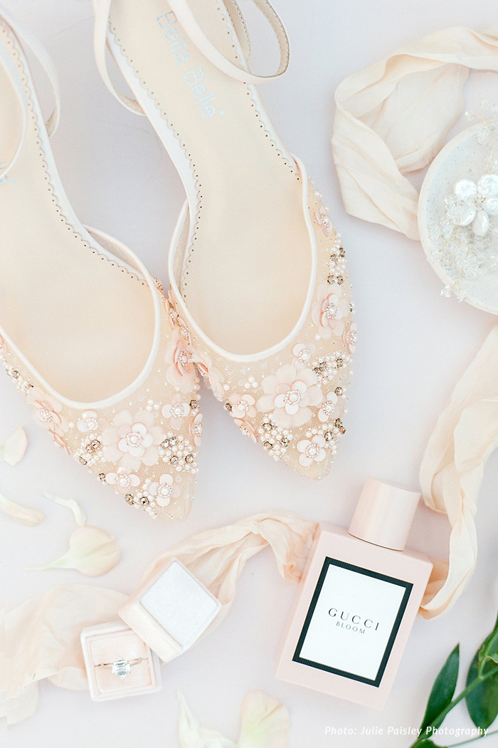 pearl embellished wedding shoes