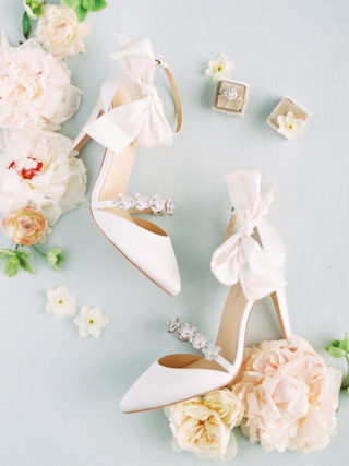 Ivory white wedding shoes
