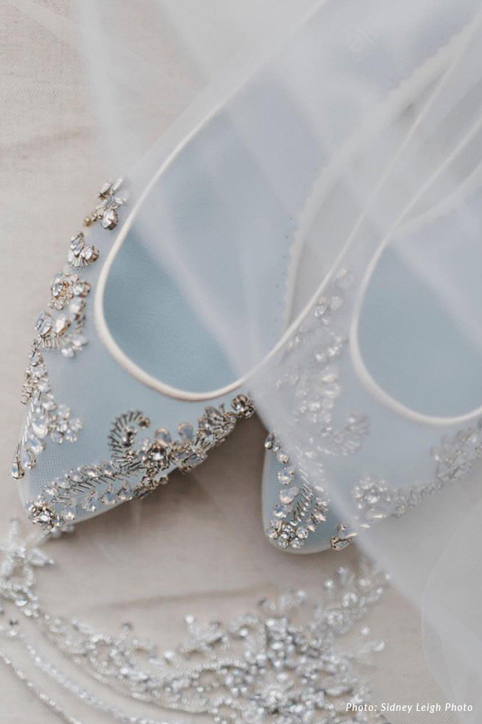 Willow Crystal Embellished Ivory Wedding Flats | Praise Wedding Shop