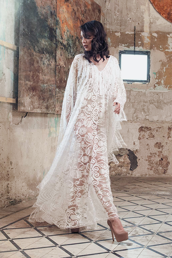 long lace cover up dress