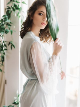 Helen Something Blue Kimono Robe