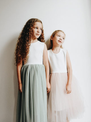Pastel Tutu Flower Girl Dress