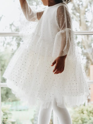 Sequin Tulle Two Layer Dress