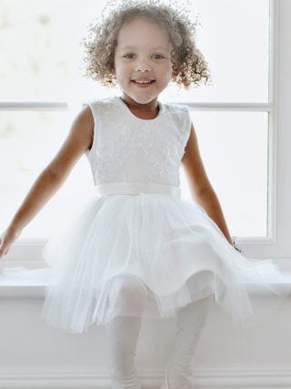 Embroidered Tulle Dress