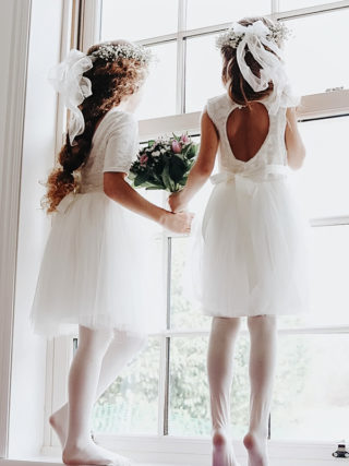 Lace Heart Back Tulle Dress
