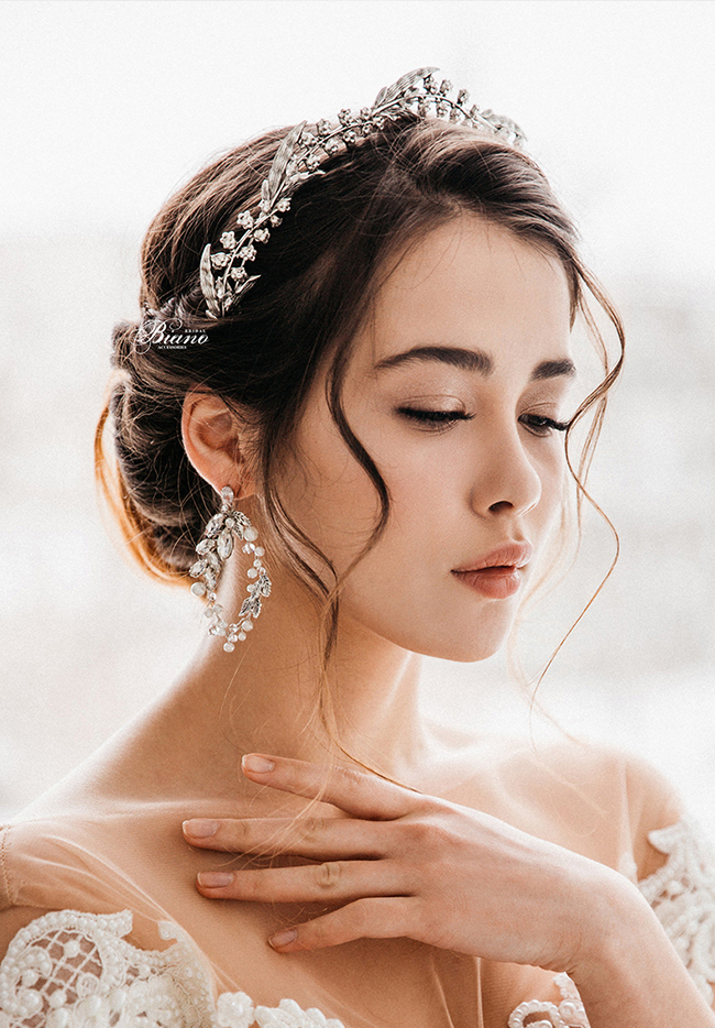 Wedding Jewelry Bridal Crown Tiara Earrings